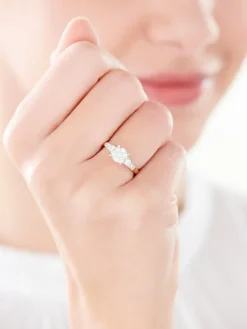 Best Apart Pierścionek z żółtego złota z diamentami - 0,50 ct - próba 585