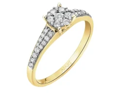 Apart Pierścionek z żółtego złota z brylantami - 0,33 ct - próba 585< Pierścionki