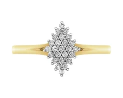 Apart Pierścionek z żółtego złota z diamentami - 0,12 ct - próba 585< Wszystkie