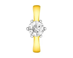 Apart Pierścionek z żółtego złota z brylantem - SI1/H - 1,00 ct - próba 750< Pierścionki