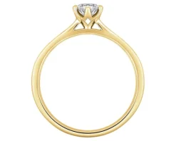 Clearance Apart Pierścionek z żółtego złota z brylantem - SI2/H - 0,40 ct - próba 750