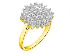 Clearance Apart Pierścionek z żółtego złota z brylantami - 1,00 ct - próba 585