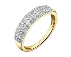 Apart Pierścionek z żółtego złota z diamentami - 0,33 ct - próba 585< Pierścionki