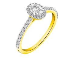 Best Apart Pierścionek z żółtego złota z diamentami - 0,52 ct - próba 585