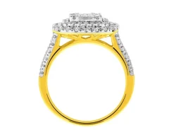 Online Apart Pierścionek z żółtego złota z diamentami - 1,00 ct - próba 585