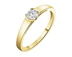 New Apart Pierścionek z żółtego złota z brylantem - 0,30 ct - próba 585