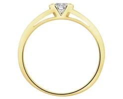 New Apart Pierścionek z żółtego złota z brylantem - 0,30 ct - próba 585