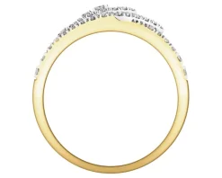 New Apart Pierścionek z żółtego złota z brylantami - 0,29 ct - próba 585