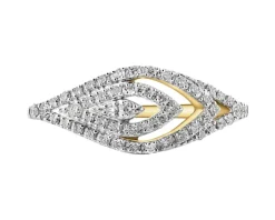 New Apart Pierścionek z żółtego złota z brylantami - 0,29 ct - próba 585