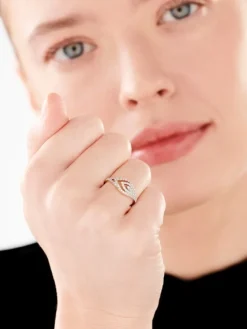 New Apart Pierścionek z żółtego złota z brylantami - 0,29 ct - próba 585