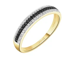 Apart Pierścionek z żółtego złota z diamentami - 0,15 ct - próba 585< Wszystkie