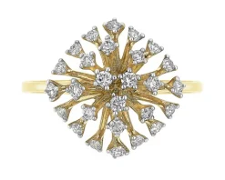 Apart Pierścionek z żółtego złota z brylantami - 0,34 ct - próba 585< Wszystkie
