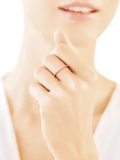 Apart Pierścionek z żółtego złota z diamentami - 0,06 ct - próba 375< Pierścionki