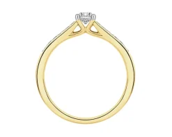 New Apart Pierścionek z żółtego złota z brylantami - 0,31 ct - próba 750