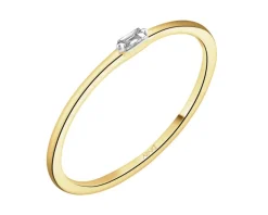 Apart Pierścionek z żółtego złota z diamentem - 0,02 ct - próba 375