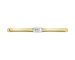 Apart Pierścionek z żółtego złota z diamentem - 0,02 ct - próba 375