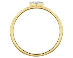 Apart Pierścionek z żółtego złota z brylantami - serce - 0,03 ct - próba 585< Wszystkie