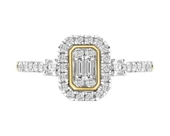 Apart Pierścionek z żółtego złota z diamentami - 0,29 ct - próba 585< Wszystkie