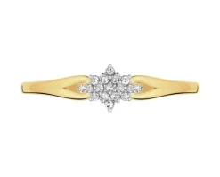 Apart Pierścionek z żółtego złota z diamentami - 0,04 ct - próba 375< Wszystkie