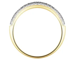 Apart Pierścionek z żółtego złota z diamentami - 0,41 ct - próba 585< Pierścionki