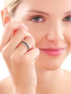 Apart Pierścionek z żółtego złota z diamentami - 0,41 ct - próba 585< Pierścionki