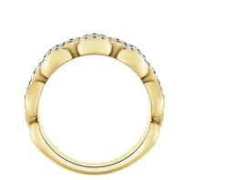 Apart Pierścionek z żółtego złota z brylantami - 0,68 ct - próba 585< Wszystkie