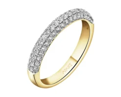 Apart Pierścionek z żółtego złota z brylantami - 0,49 ct - próba 585< Pierścionki