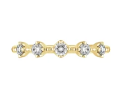 Apart Pierścionek z żółtego złota z brylantami - 0,25 ct - próba 585< Wszystkie