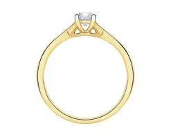 Apart Pierścionek z żółtego złota z brylantem - 0,40 ct - próba 750< Pierścionki