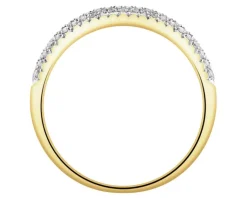 Apart Pierścionek z żółtego złota z diamentami - 0,18 ct - próba 585< Pierścionki