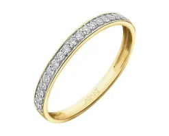 Apart Pierścionek z żółtego złota z brylantami - 0,11 ct - próba 585< Pierścionki