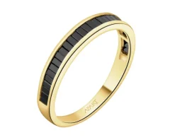 Apart Pierścionek z żółtego złota z czarnymi diamentami - 0,36 ct - próba 585< Wszystkie