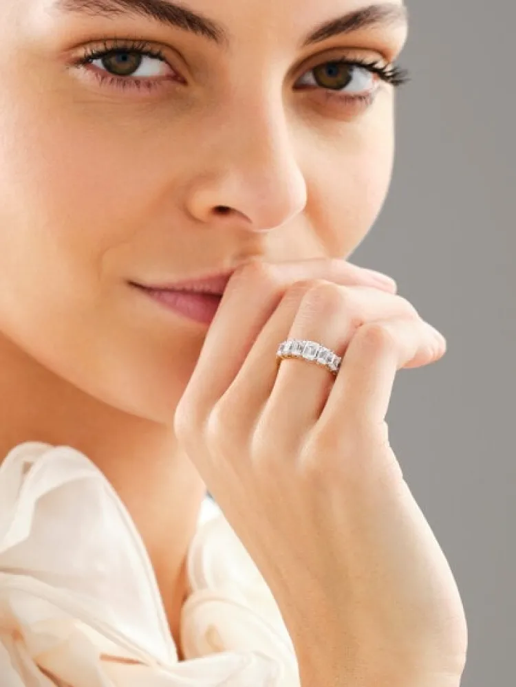 Apart Pierścionek z żółtego złota z diamentami laboratoryjnymi - 2,06 ct - próba 750< Pierścionki
