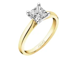 Apart Pierścionek z żółtego złota z diamentem - SI2/H - 1,00 ct - próba 750