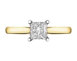 Apart Pierścionek z żółtego złota z diamentem - SI2/H - 1,00 ct - próba 750
