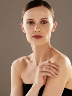 Apart Pierścionek z żółtego złota z diamentem - SI2/H - 1,00 ct - próba 750