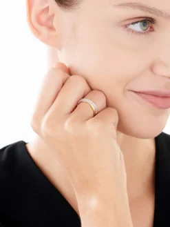Clearance Apart Pierścionek z żółtego złota z brylantami - 0,50 ct - próba 585