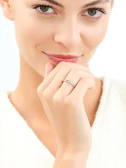 Apart Pierścionek z żółtego złota z brylantami Champagne - 0,77 ct - próba 585