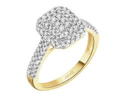 Apart Pierścionek z żółtego złota z diamentami - 0,50 ct - próba 585< Wszystkie