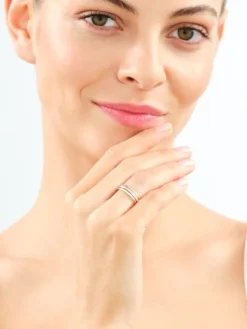 Apart Pierścionek z żółtego złota z diamentami - 0,09 ct - próba 585< Wszystkie