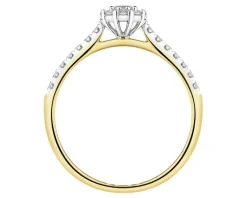 Apart Pierścionek z żółtego złota z brylantami laboratoryjnymi - 0,34 ct - próba 585< Wszystkie