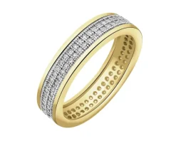 Apart Pierścionek z żółtego złota z diamentami - Eternity - 0,32 ct - próba 585< Pierścionki