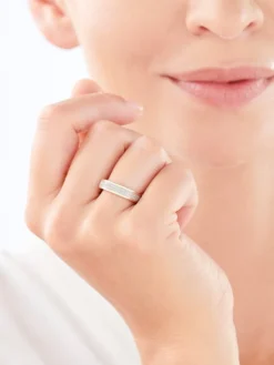Apart Pierścionek z żółtego złota z diamentami - Eternity - 0,32 ct - próba 585< Pierścionki