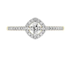 Apart Pierścionek z  żółtego złota z brylantami - 0,35 ct - próba 585< Wszystkie