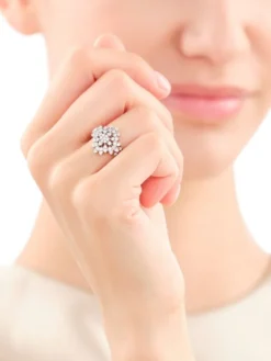 Apart Pierścionek z żółtego złota z brylantami - 0,77 ct - próba 585< Pierścionki