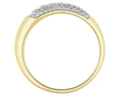Clearance Apart Pierścionek z żółtego złota z diamentami - 0,09 ct - próba 585