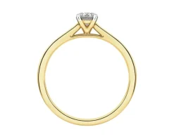 Apart Pierścionek z żółtego złota z brylantem - 0,31 ct - próba 750< Pierścionki