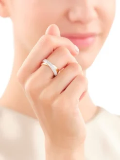 Apart Pierścionek z żółtego złota z brylantami - 0,72 ct - próba 585< Pierścionki