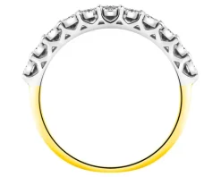 Clearance Apart Pierścionek z żółtego złota z diamentami - 0,05 ct - próba 375