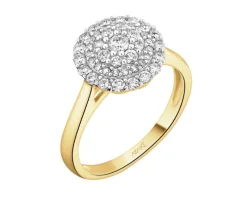 Apart Pierścionek z żółtego złota z diamentami - 0,50 ct - próba 585< Wszystkie